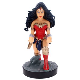 EXQUISITE GAMING Soporte Figura Wonder Woman DC Comics 20cm, Cable Guy para Mandos y Teléfonos