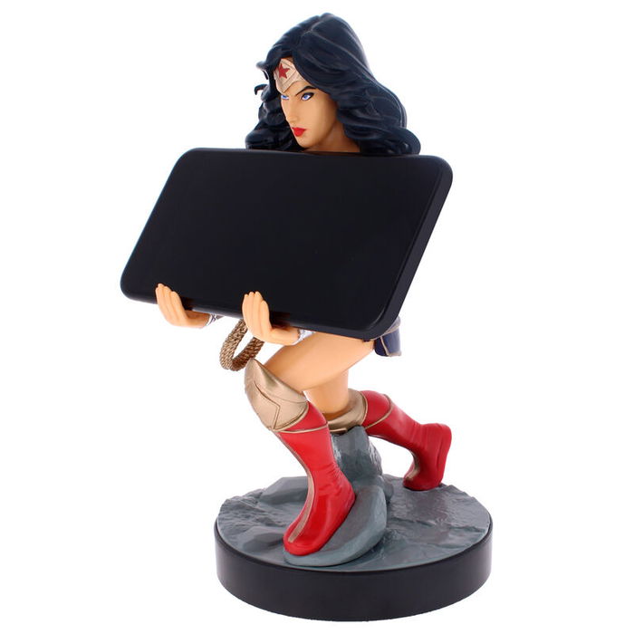 EXQUISITE GAMING Soporte Figura Wonder Woman DC Comics 20cm, Cable Guy para Mandos y Teléfonos