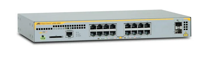 Allied Telesis AT-X230-18GP-50 Switch Gestionado L2+ de Rack con 16 Puertos Gigabit Ethernet PoE/PoE+, 2 SFP, 296W