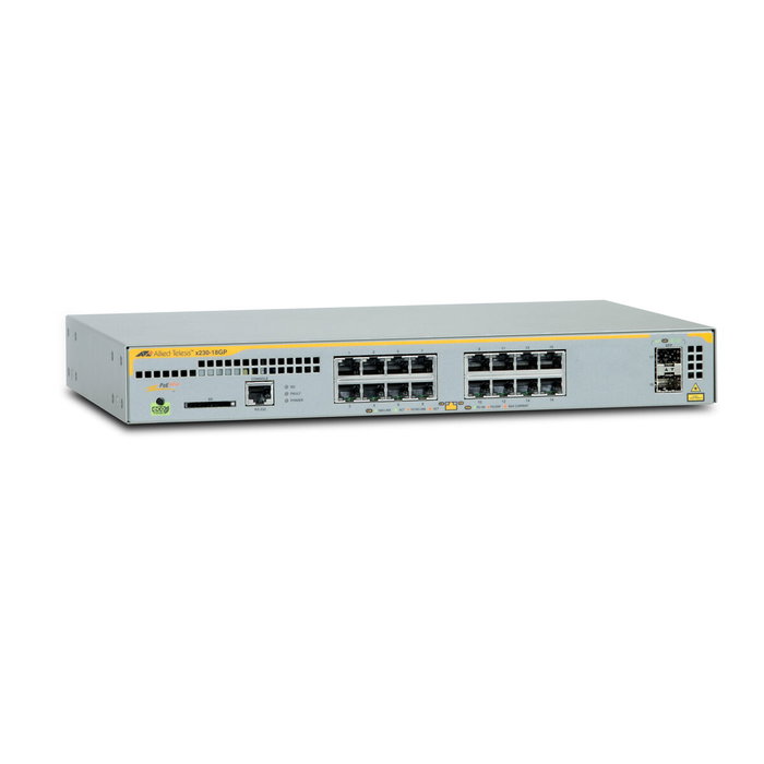 Allied Telesis AT-X230-18GP-50 Switch Gestionado L2+ de Rack, 16 Puertos Gigabit PoE/PoE+, 2 SFP, 296W