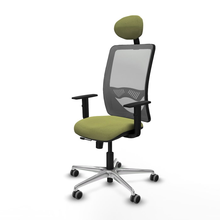 PIQUERAS Y CRESPO Silla de oficina Zulema Verde oliva y Gris PIQUERAS Y CRESPO Silla de oficina Zulema Verde oliva y Gris
