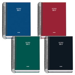 Dohe Agenda Escolar Basic Colour Vibes A6 Espiral Cartón Forrado Colores Surtidos 2026-2027