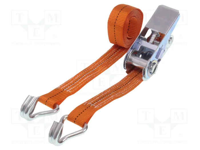 HILLS CARGO SECUREMENT Correa de amarre naranja de 6m, 25mm, 1000kg HILLS CARGO SECUREMENT Correa de amarre naranja de 6m, 25mm, 1000kg