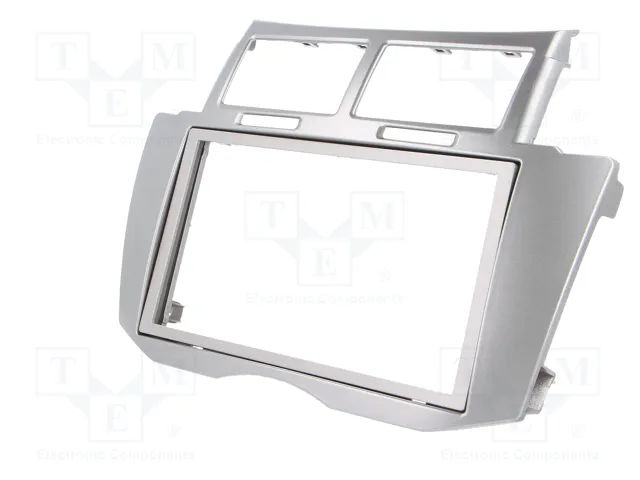 PER.PIC. Bastidor de montaje de radio 2 DIN para Toyota Yaris (2009+), Plata
