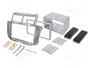 PER.PIC. Bastidor de montaje de radio 2 DIN para Toyota Yaris (2009+), Plata