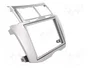 PER.PIC. Bastidor de montaje de radio 2 DIN para Toyota Yaris (2009+), Plata