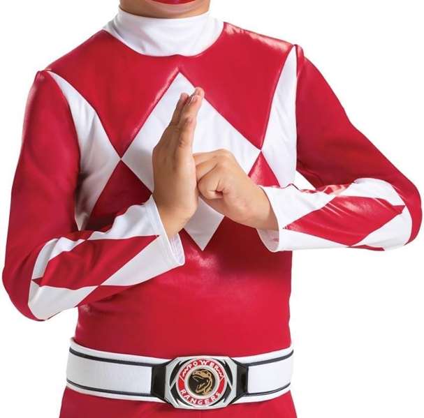 Liragram Disfraz Hasbro Power Rangers Mighty Morphin Rojo Lujo T. 4-6 años