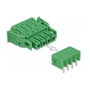 DeLOCK 65954 Bloque de terminales de 4 pines, paso 3,81 mm, horizontal