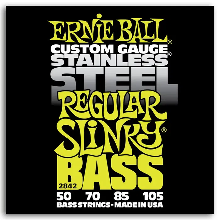 Ernieball Set Bajo S.Steel Regular 50-105 Cuerdas para Bajo Eléctrico Ernieball Set Bajo S.Steel Regular 50-105 Cuerdas para Bajo Eléctrico