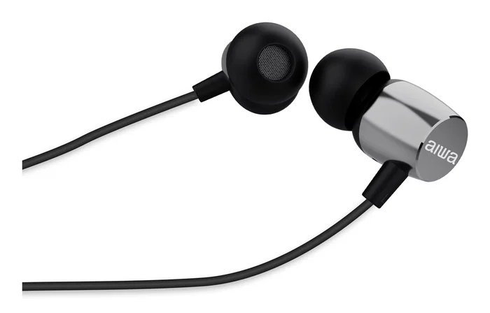 Aiwa Auriculares Intrauditivos ESTM-20SL con Micrófono, Cable 3.5mm, 10mm, Plateados, Incluye Almohadillas S/M/L Aiwa Auriculares Intrauditivos ESTM-20SL con Micrófono, Cable 3.5mm, 10mm, Plateados, Incluye Almohadillas S/M/L
