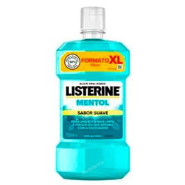 Listerine Enjuague Bucal Mentol Sabor Suave 750 Ml