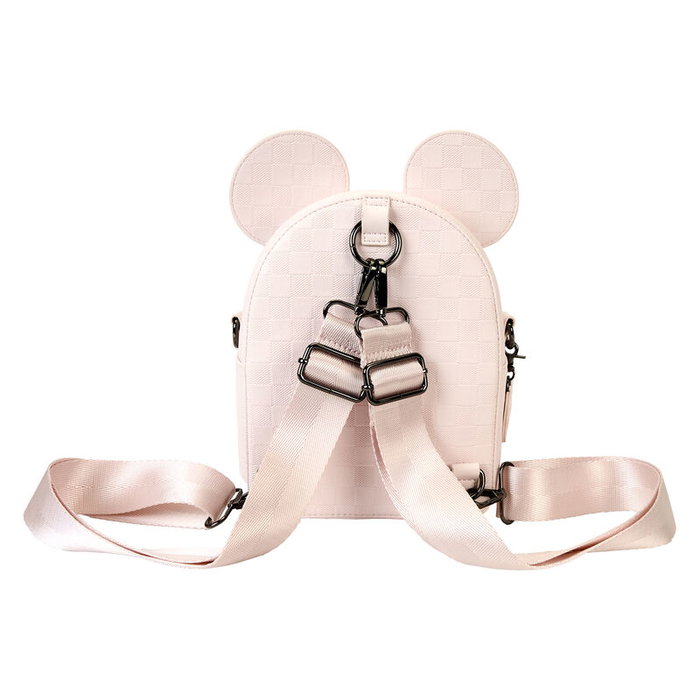 Loungefly Mochila bolso Ear Evergreen Minnie Disney, Piel Vegana, Correas Desmontables, 17.1x20.9x10.1cm