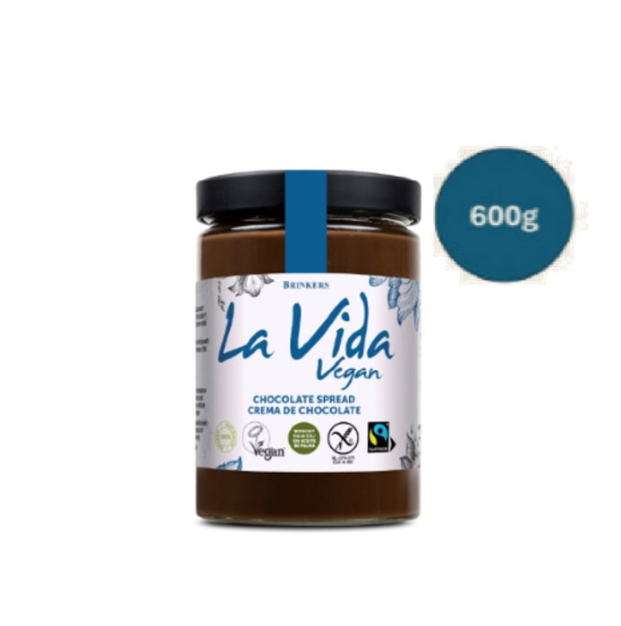 LA VIDA VEGAN Crema de Chocolate BIO VEGAN 600gr LA VIDA VEGAN Crema de Chocolate BIO VEGAN 600gr