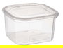 Leknes Fiambrera Rectangular de Plástico 750ml con Cierre Hermético, Transparente, 12.8x7.5x13.5 cm (Set de 24)