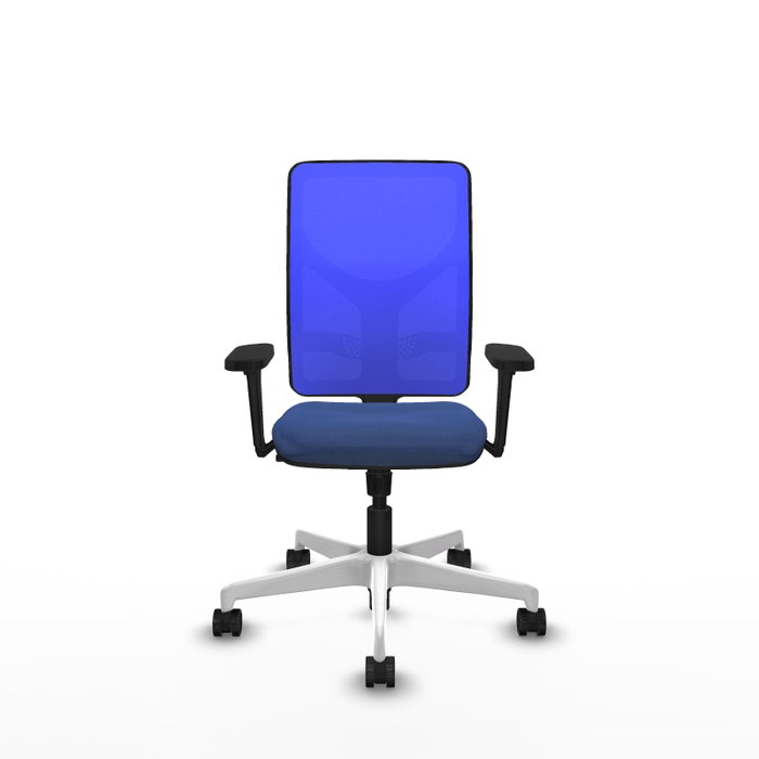 PIQUERAS Y CRESPO Silla de oficina Motilla con mecanismo Sincro, Azul marino y Azul