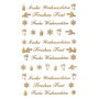 AVERY Zweckform Etiquetas Adhesivas Frohe Weihnachten, dorado, 9 unidades