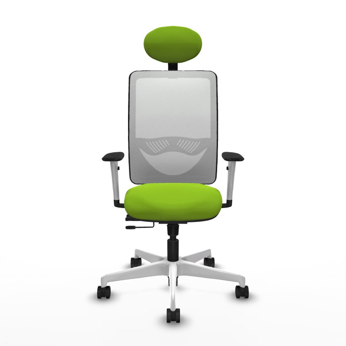 PIQUERAS Y CRESPO Silla de oficina Zulema con mecanismo Sincro/Traslack, Pistacho y Blanco PIQUERAS Y CRESPO Silla de oficina Zulema con mecanismo Sincro/Traslack, Pistacho y Blanco