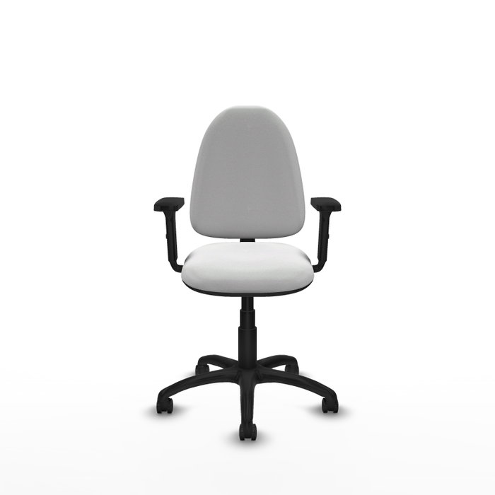 PIQUERAS Y CRESPO Silla de oficina Aýna Blanca con Brazos 2D