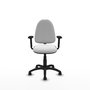 PIQUERAS Y CRESPO Silla de oficina Aýna Blanca con Brazos 2D