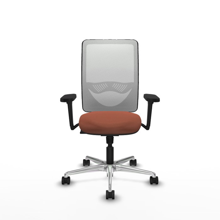 PIQUERAS Y CRESPO Silla de oficina Zulema con mecanismo Sincro, Marrón y Blanco PIQUERAS Y CRESPO Silla de oficina Zulema con mecanismo Sincro, Marrón y Blanco