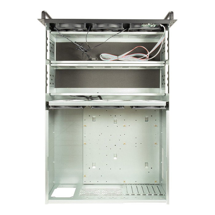 Inter-Tech 4F28 MINING-RACK 4U Negro y Plata Inter-Tech 4F28 MINING-RACK 4U Negro y Plata