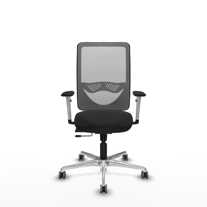PIQUERAS Y CRESPO Silla de oficina Zulema con Mecanismo Sincro/Traslack, Negro y Gris