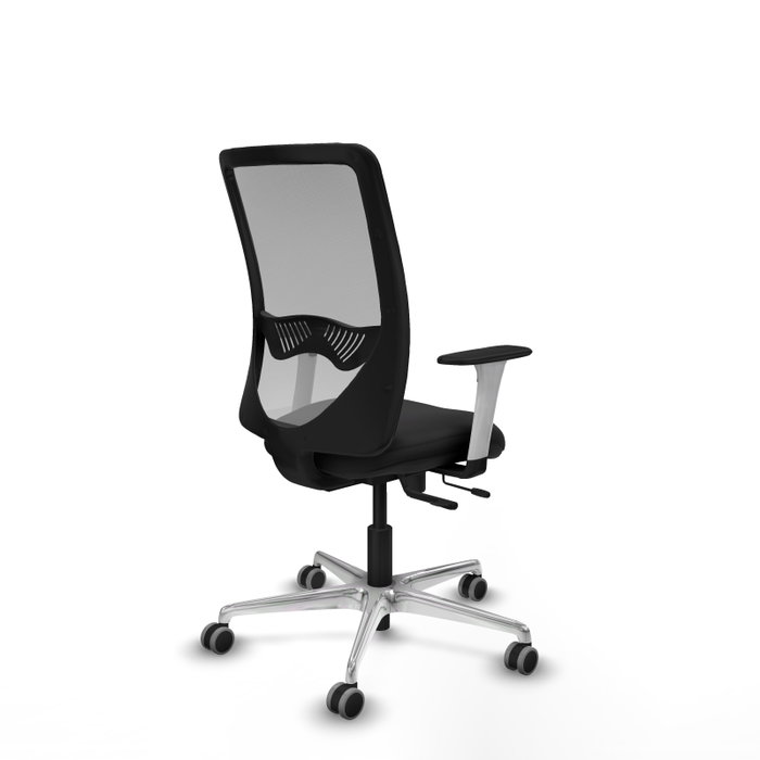 PIQUERAS Y CRESPO Silla de oficina Zulema con Mecanismo Sincro/Traslack, Negro y Gris