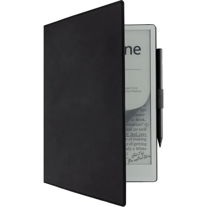 PocketBook MF-1030-BK-WW Funda Magnética Tipo Libro para InkPad One 10.3 Pulgadas - Negro, Protección con Interiores de Microfibra y Cierre Inteligente