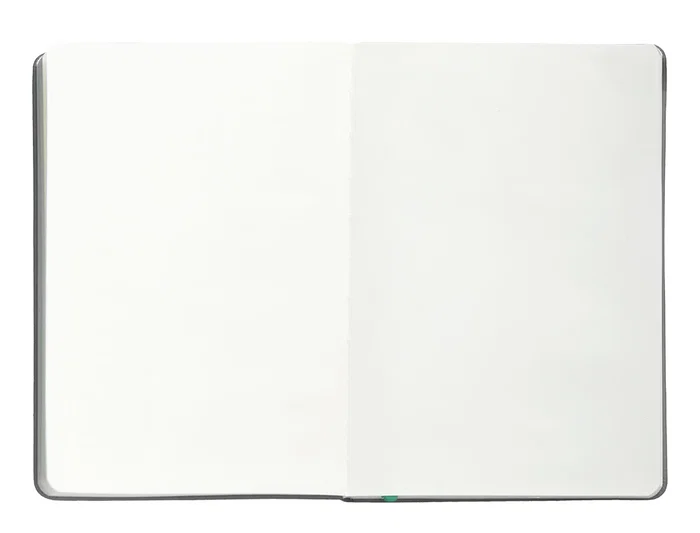 Antartik Cuaderno A5 Tapa Dura Hojas Lisas Gris y Turquesa 100 Hojas 80gr FSC Cierre Gomilla Bolsillo Sobre