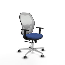 PIQUERAS Y CRESPO Silla de oficina Jorquera Azul Marino y Blanco