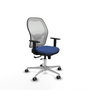 PIQUERAS Y CRESPO Silla de oficina Jorquera Azul Marino y Blanco