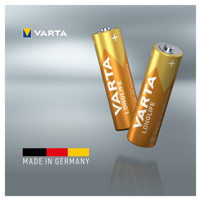 VARTA Batería AA Longlife 1.5V - Pack de 8