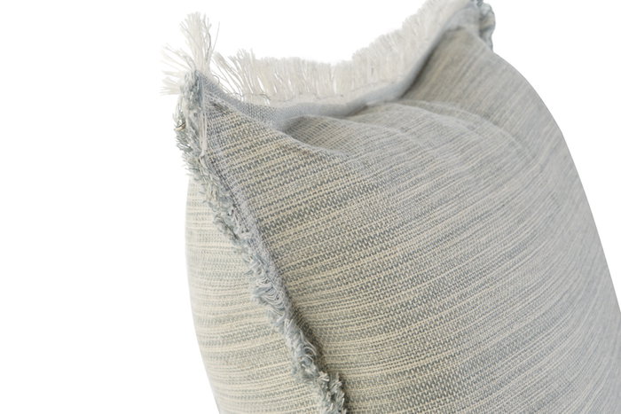 DKD Home Decor Funda Cojin Basicos Azul Blanco 45 x 45 cm Algodon y Poliester Reciclado (4 Unidades)