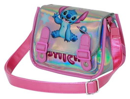 Karactermania Bolso Satchel XS Lilo y Stitch Cosmic Plateado