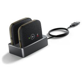 Yealink CPW65-DECT-Duo 1304026 Micrófono para Conferencias Inalámbrico Omnidireccional Negro