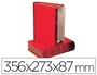 Liderpapel Caja Transferencia Lomo Libro 80 mm Rojo 356x273x87 mm
