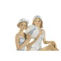 DKD Home Decor Figura de Resina Bañista Surtido de 2 Unidades, 8x8x12,5 cm