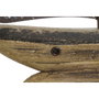 DKD Home Decor Decoración Velero Antique en Paulownia y Metal, Natural y Blanco