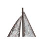 DKD Home Decor Decoración Velero Antique en Paulownia y Metal, Natural y Blanco