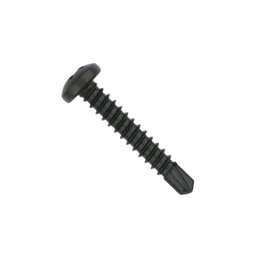 INDEX Tornillo Broca Cabeza Redonda 7504-N 4,2-25 Negro Larg.R/Chapa 25Mm Ø Rosca Chapa 4.2Mm (Set de 100)