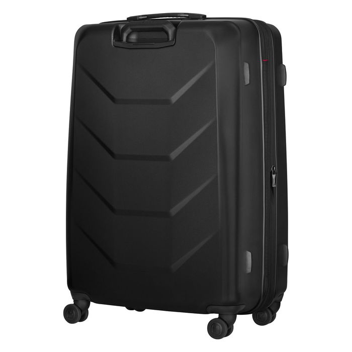 Wenger Prymo Prymo Large Maleta Negra de Policarbonato Rígida con 4 Ruedas 93L Expandible 107L