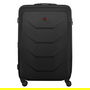 Wenger Prymo Prymo Large Maleta Negra de Policarbonato Rígida con 4 Ruedas 93L Expandible 107L