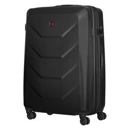 Wenger Prymo Prymo Large Maleta Negra de Policarbonato Rígida con 4 Ruedas 93L Expandible 107L