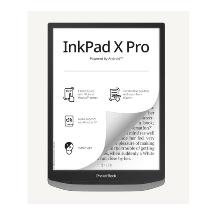 Pocketbook readers Inkpad X Pro Ereader Lector y Notas con Pantalla E Ink de 10.3 Pulgadas Android SMARTlight