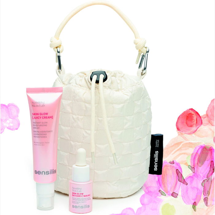 Sensilis SKIN GLOW JUICY CREAM Estuche 2 pz, Crema Facial Hidratante y Luminosidad con Vitamina F y Niacinamida