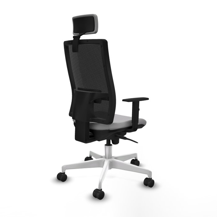 PIQUERAS Y CRESPO Silla de oficina Horna con mecanismo Sincro, Gris claro y Negro PIQUERAS Y CRESPO Silla de oficina Horna con mecanismo Sincro, Gris claro y Negro