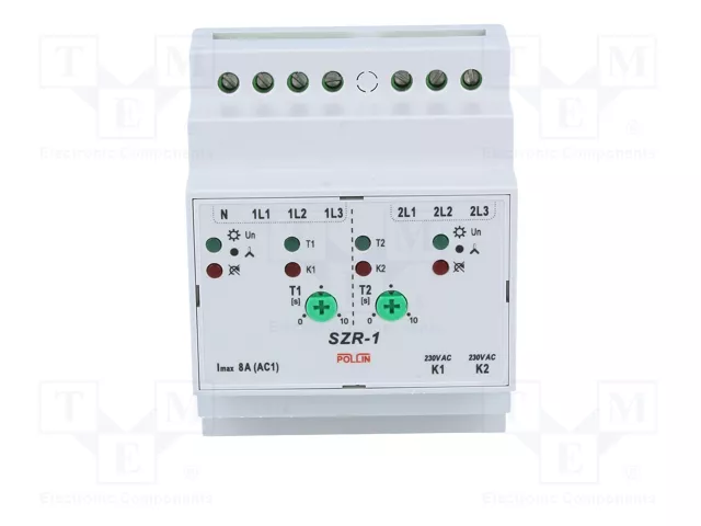 POLLIN SZR-1 Relé de conmutación automática de reserva