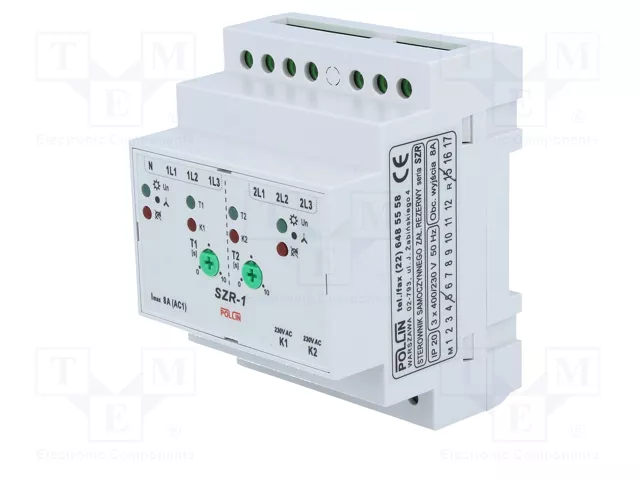 POLLIN SZR-1 Relé de conmutación automática de reserva