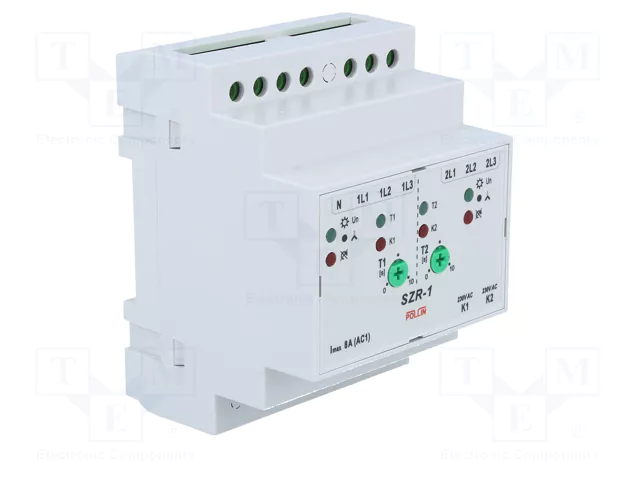 POLLIN SZR-1 Relé de conmutación automática de reserva