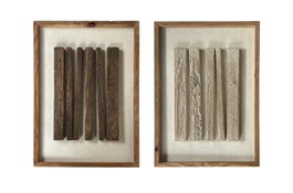 DKD Home Decor Cuadro de Madera de Pino Reciclada 44x6x64 (Pack de 2 Surtido)